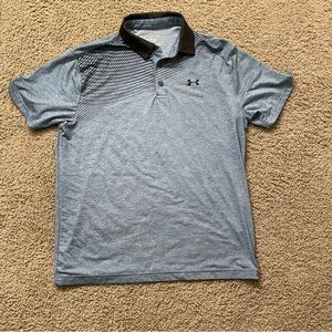 Under Armour Playoff Polo. Blue size large.